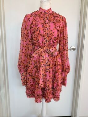 alexis sivan ruffle knit dress Alexis | Dresses | Alexis Sivan Knit Longsleeveruffle Dress Red Sz Small